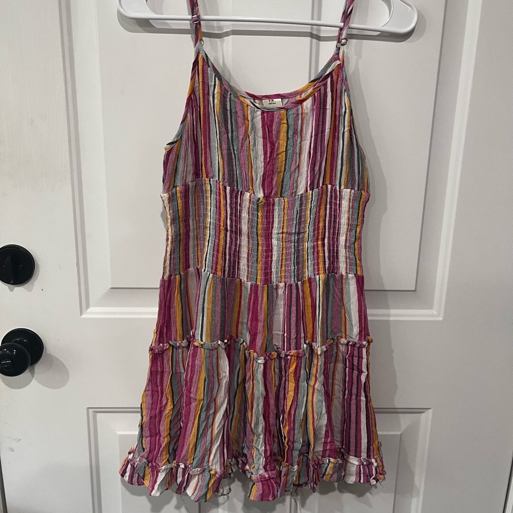 Vibrant Striped Mini Dress
